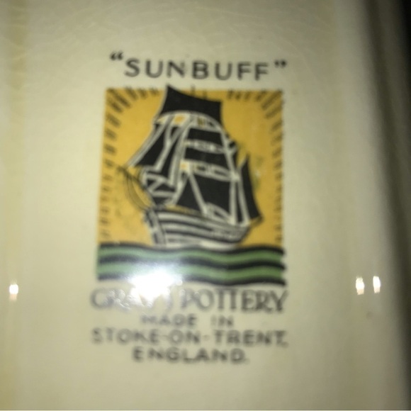 GRAY'S POTTERY "SUNBUFF" DISHES Made In Stone On Trent England - Picture 6 of 11